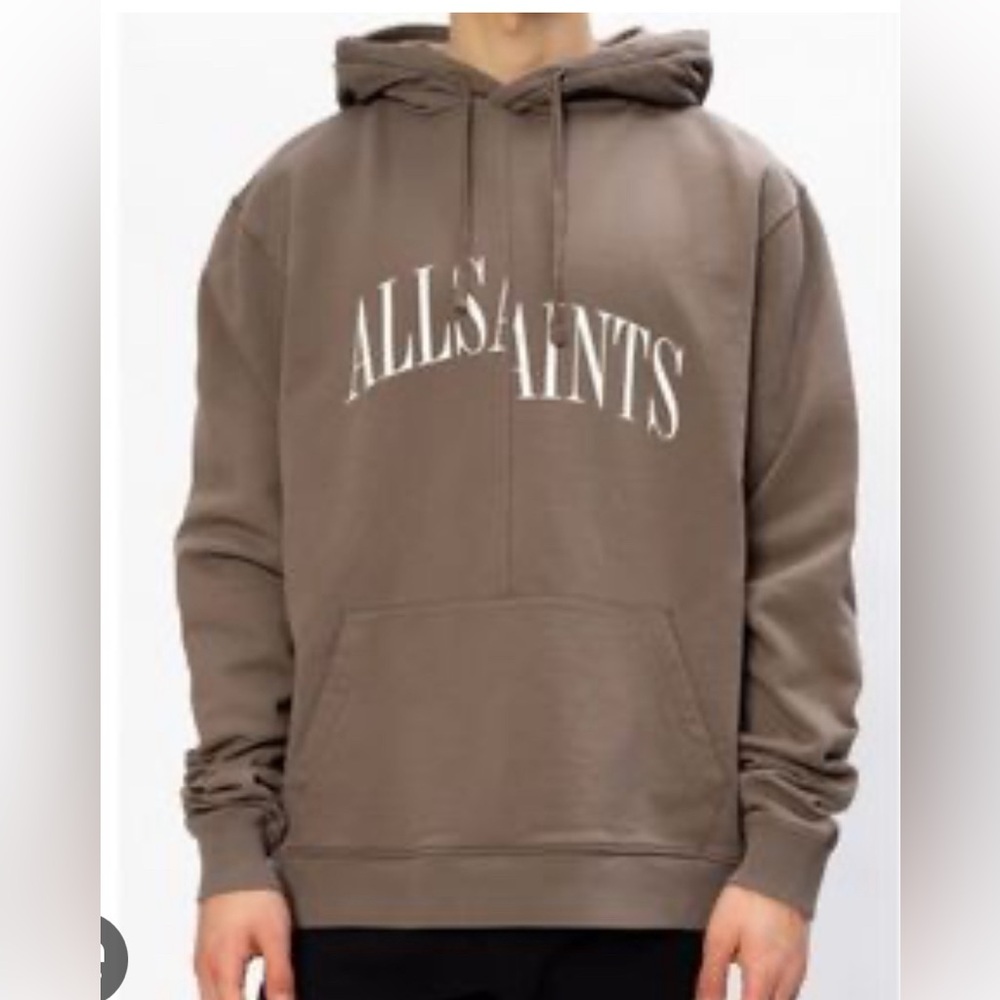 All Saints drop out hoodie mens size Large